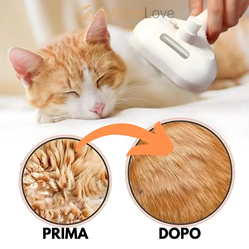 WiskerLove™ SteamPet | Spazzola a Vapore