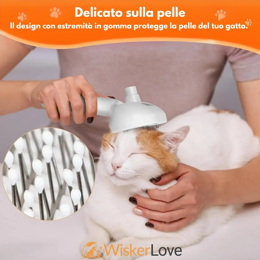 WiskerLove™ SteamPet | Spazzola a Vapore