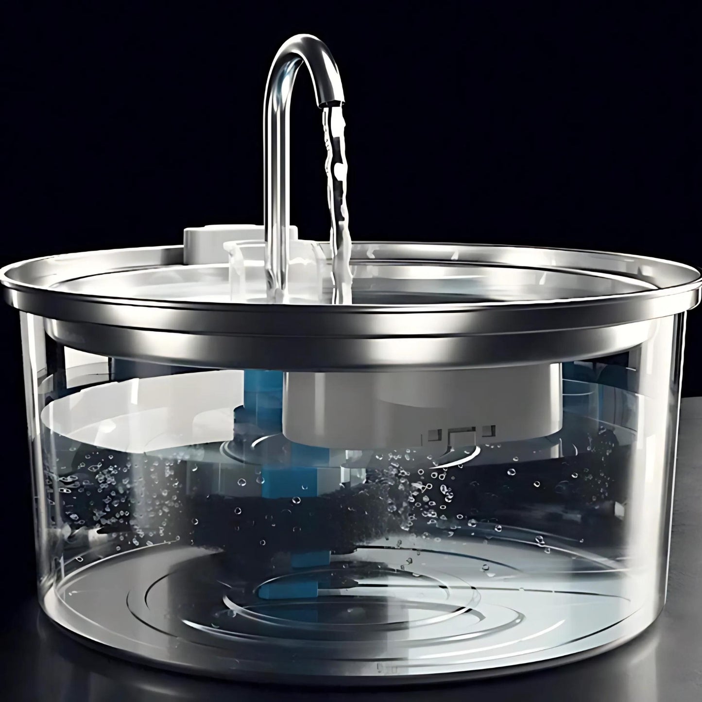 WiskerLove Fontana Acciaio Inox Anti-Batterica™ XL (3,2L)