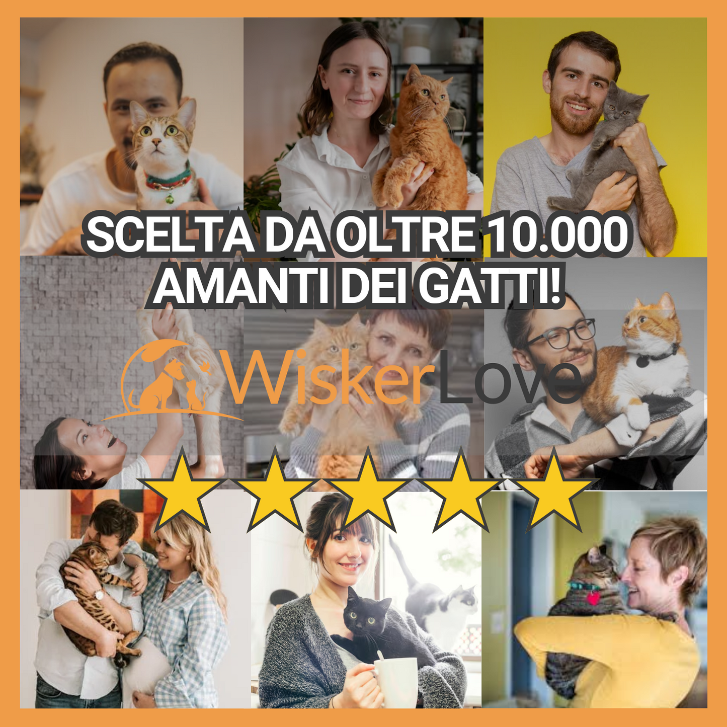 WiskerLove Fontana Acciaio Inox Anti-Batterica™ XL (3,2L)